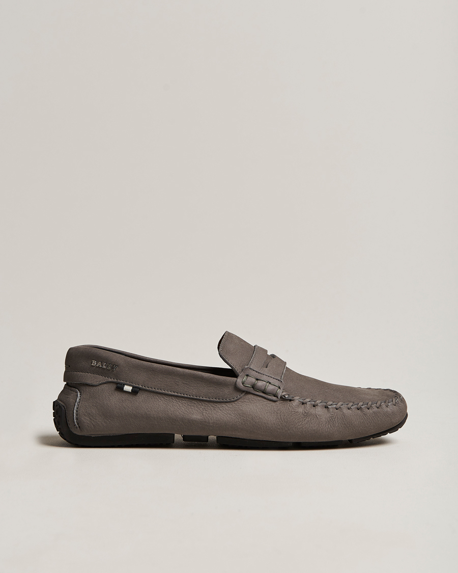 Men | Bally Peir Calf Leather Car Shoe Dark Mineral | Bally | Peir Calf Leather Car Shoe Dark Mineral