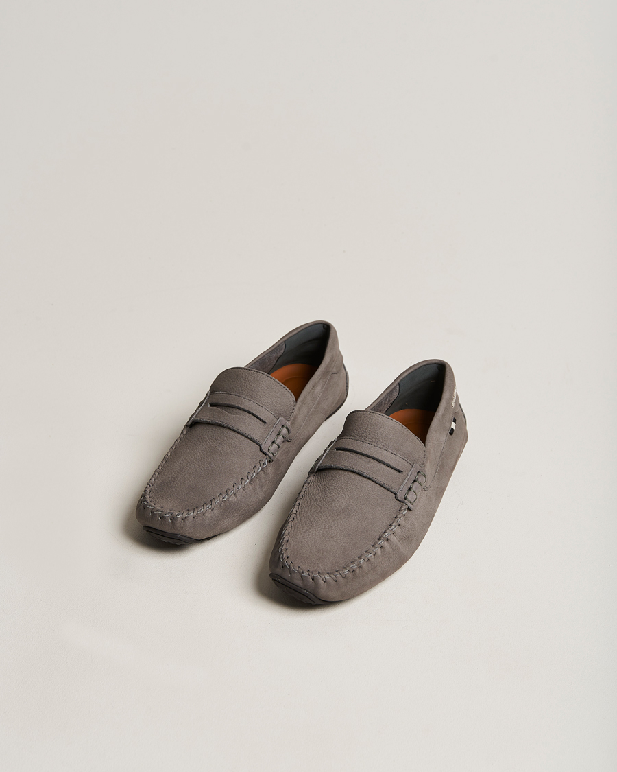 Men | Loafers | Bally | Peir Calf Leather Car Shoe Dark Mineral
