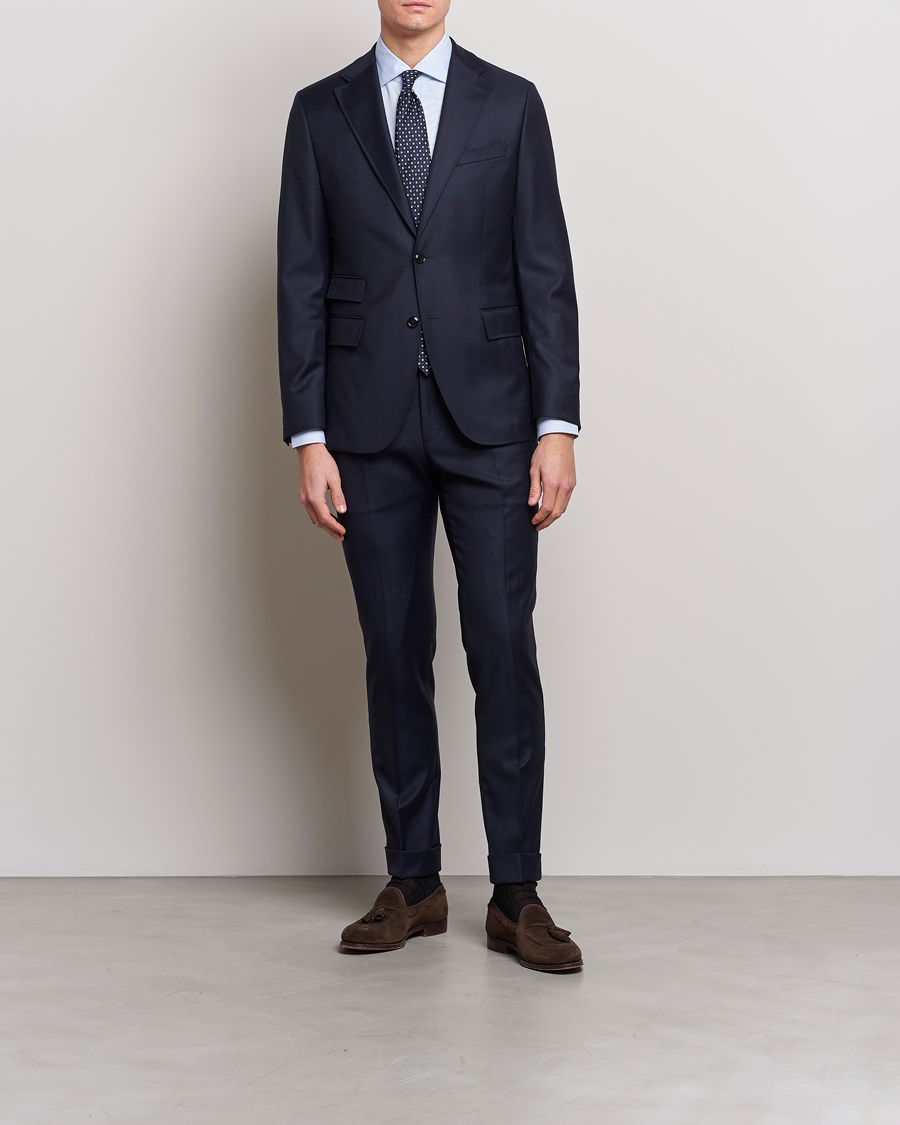 Men | Shirts | Mazzarelli | Soft Cotton Microweave Shirt Light Blue