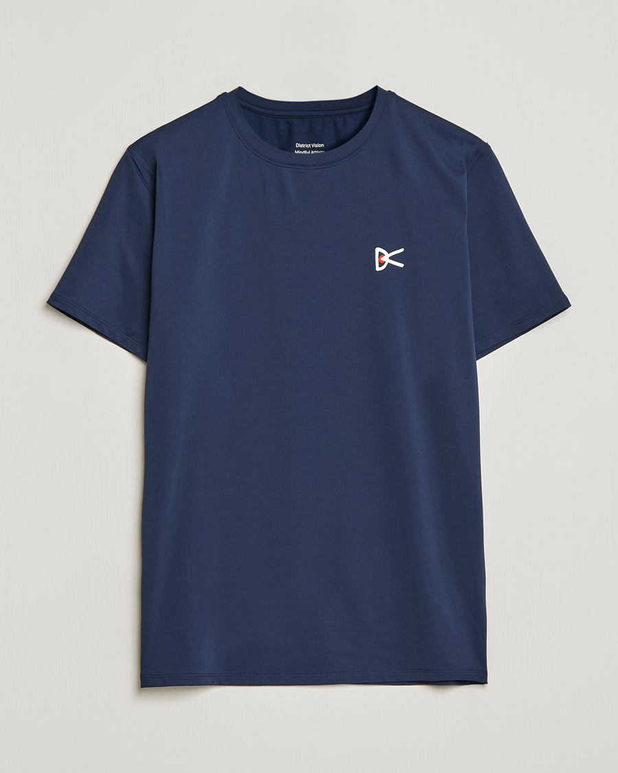 Men | T-Shirts | District Vision | Deva-Tech Short Sleeve T-Shirt Navy