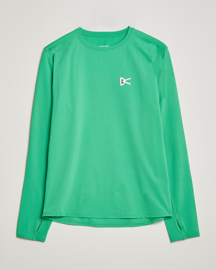 Men | T-Shirts | District Vision | Deva-Tech Long Sleeve T-Shirt Algae