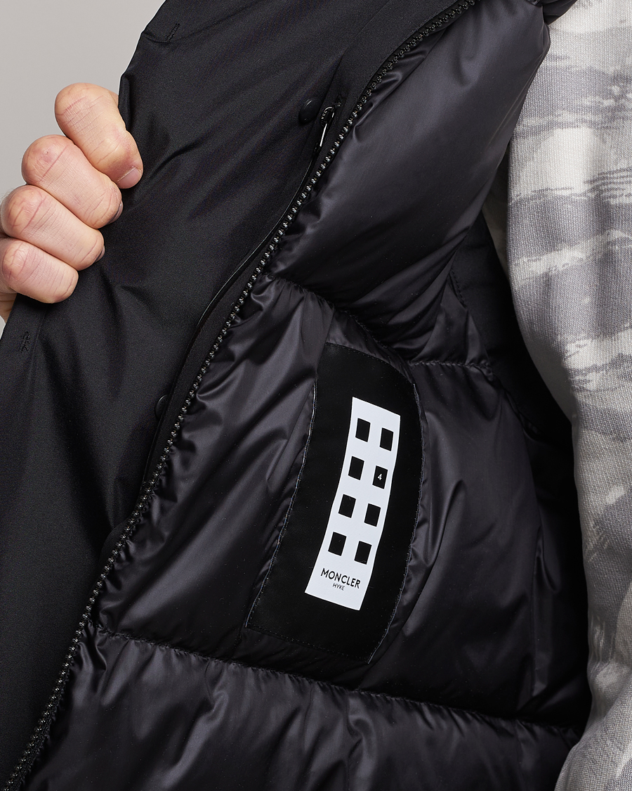 Men | Gilets | Moncler Genius | 4 Moncler Hyke Vanil Hooded Vest Black