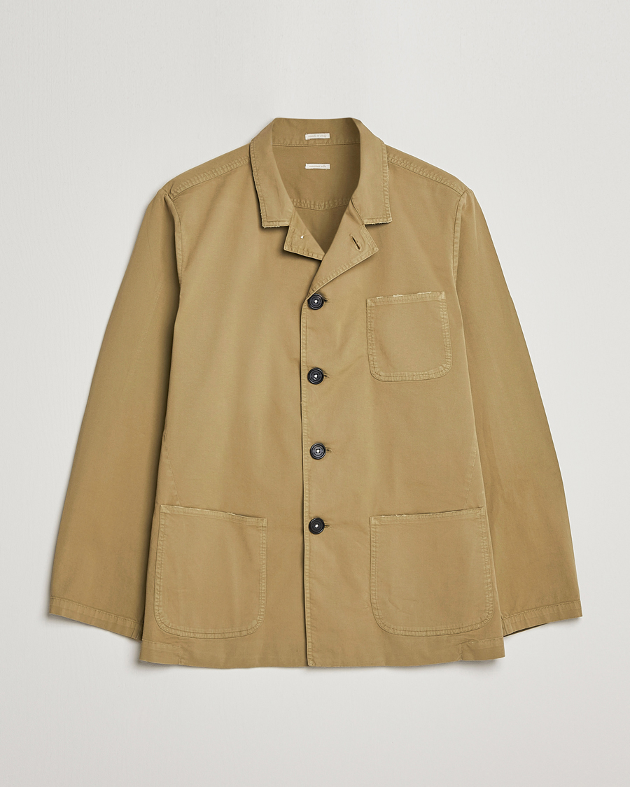 Men | Coats & Jackets | Massimo Alba | Florida Stone Washed Shirt Jacket Green Desert