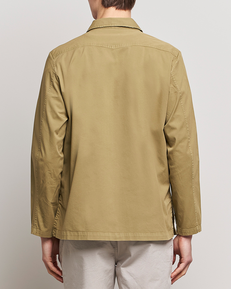 Men | Coats & Jackets | Massimo Alba | Florida Stone Washed Shirt Jacket Green Desert