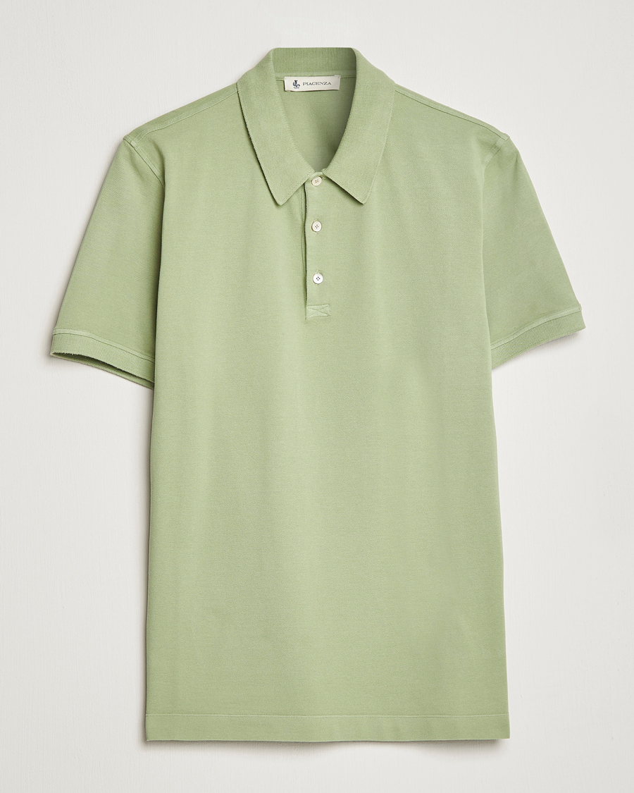 Men | Polo Shirts | Piacenza Cashmere | Portofino Short Sleeve Polo Mint