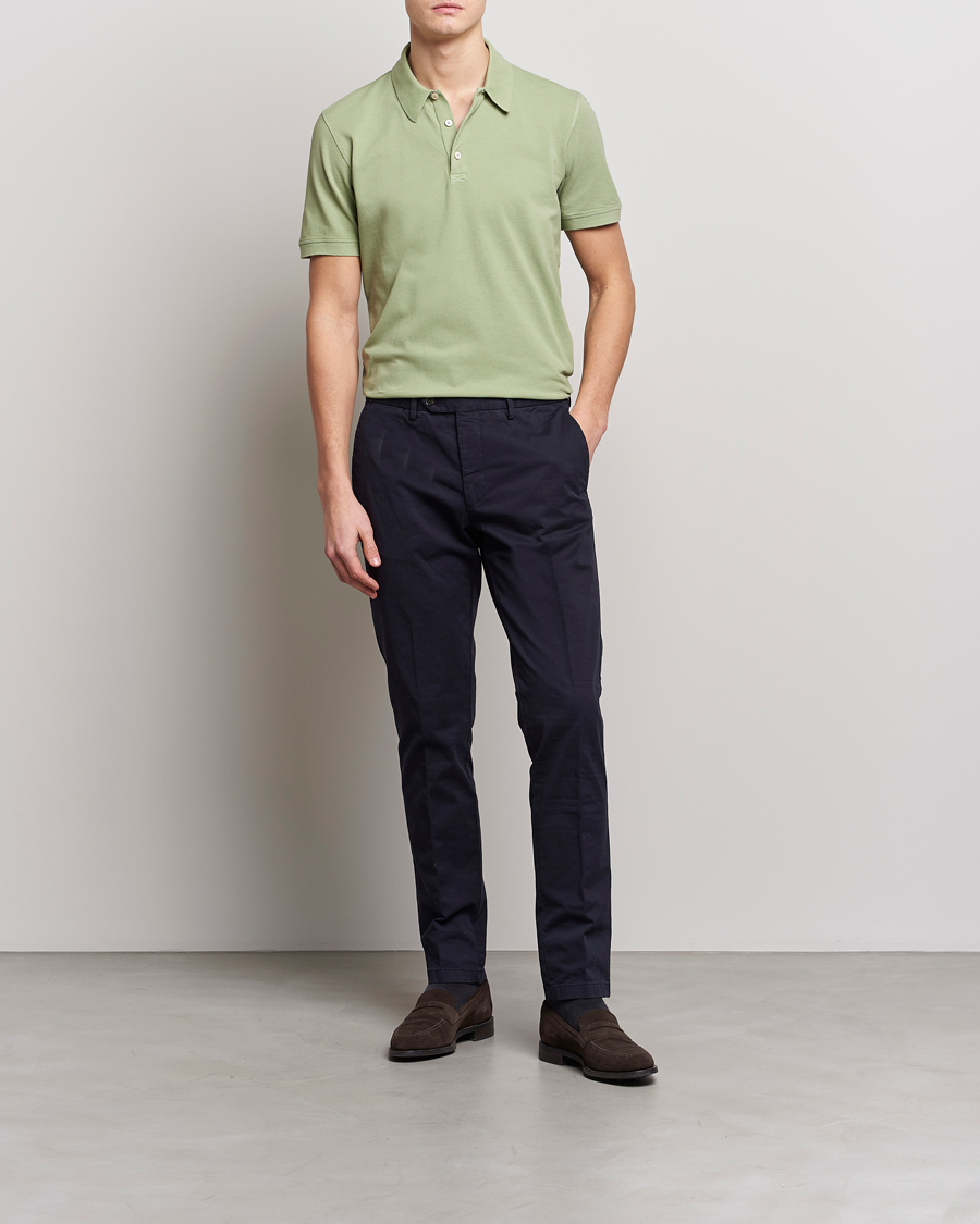 Men | Polo Shirts | Piacenza Cashmere | Portofino Short Sleeve Polo Mint
