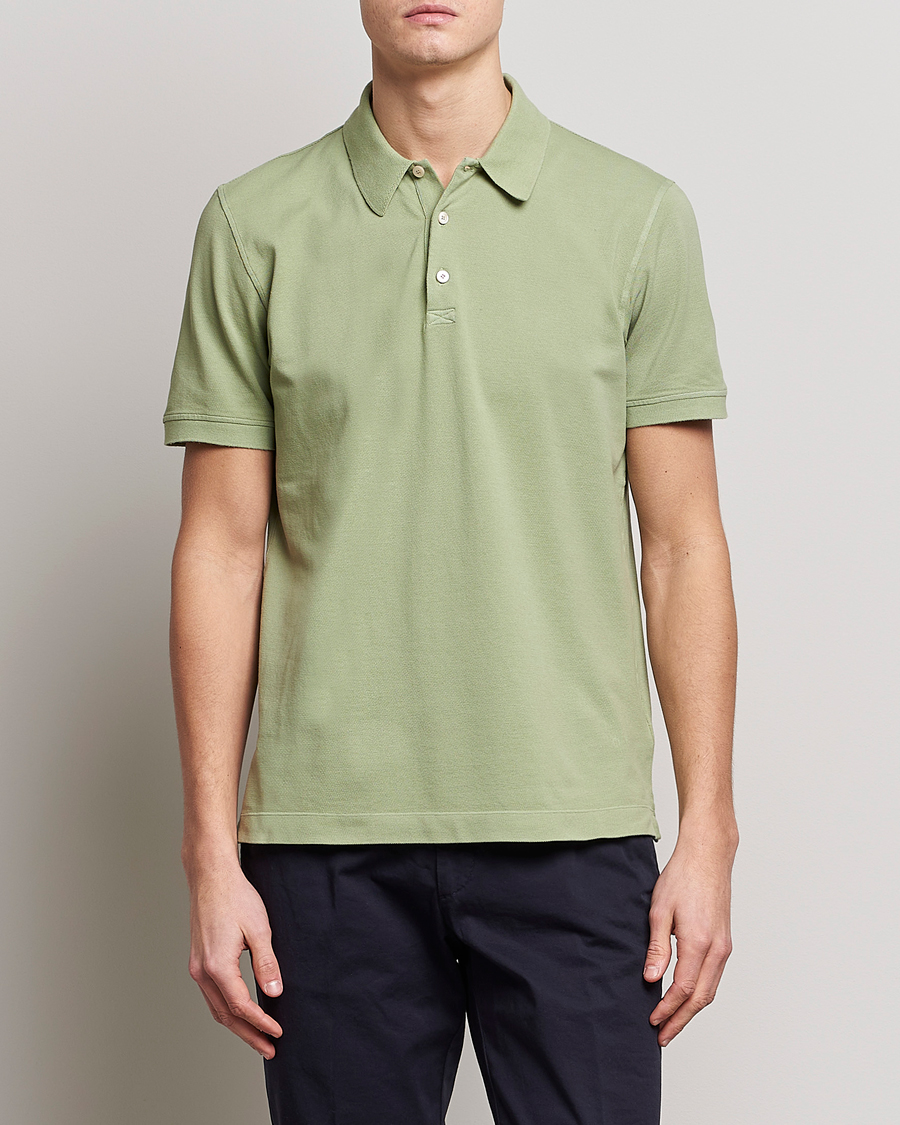 Men | Polo Shirts | Piacenza Cashmere | Portofino Short Sleeve Polo Mint