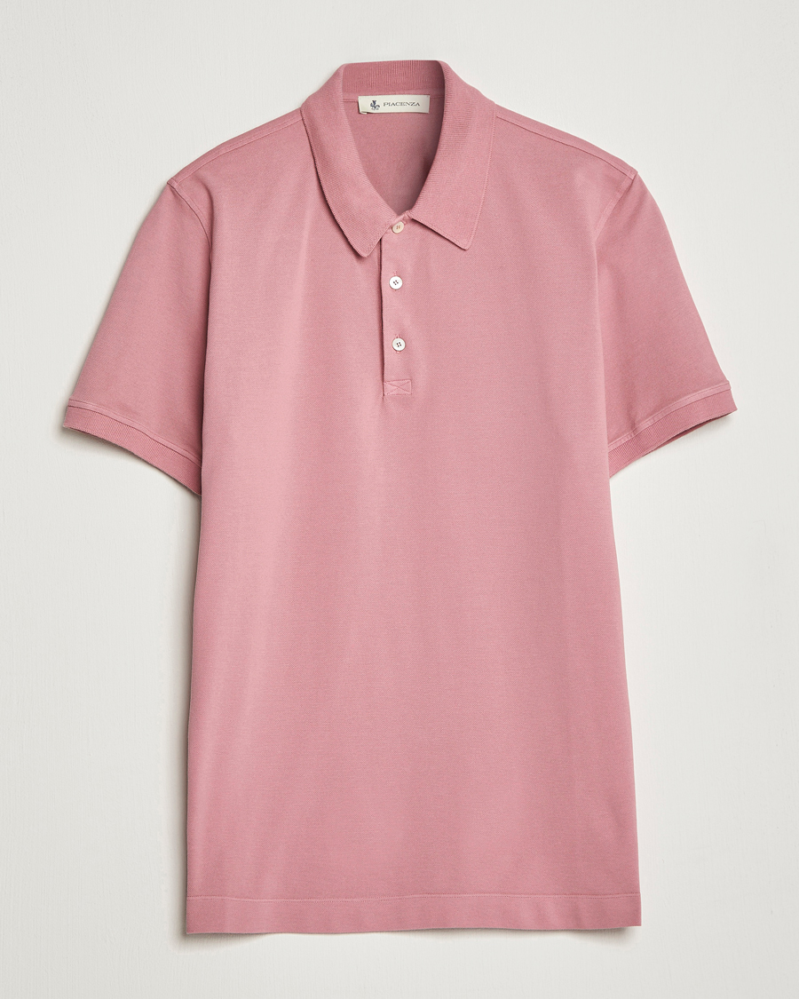 Men | Polo Shirts | Piacenza Cashmere | Portofino Short Sleeve Polo Rosa