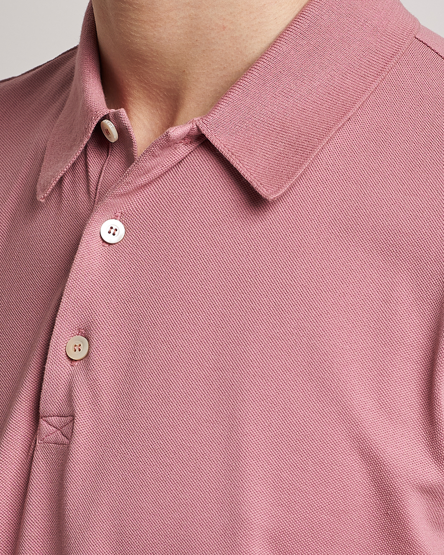 Men | Polo Shirts | Piacenza Cashmere | Portofino Short Sleeve Polo Rosa