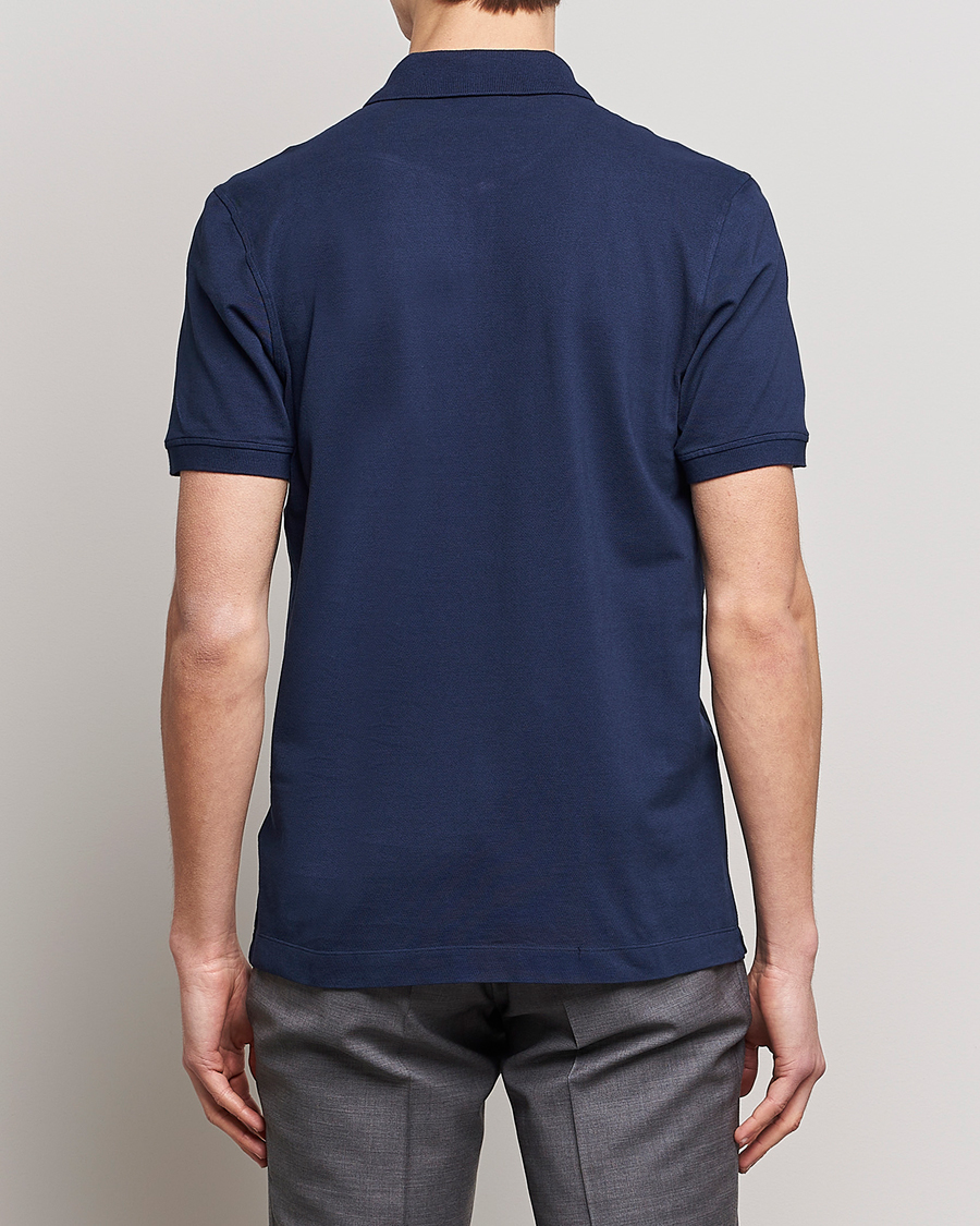 Men | Polo Shirts | Piacenza Cashmere | Portofino Short Sleeve Polo Navy