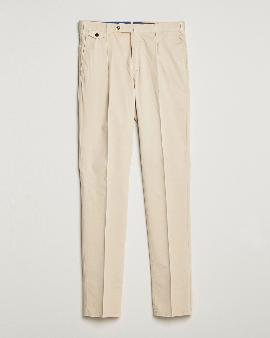 Men | Trousers | PT01 | Gentleman Fit Cotton Stretch Chinos Light Beige