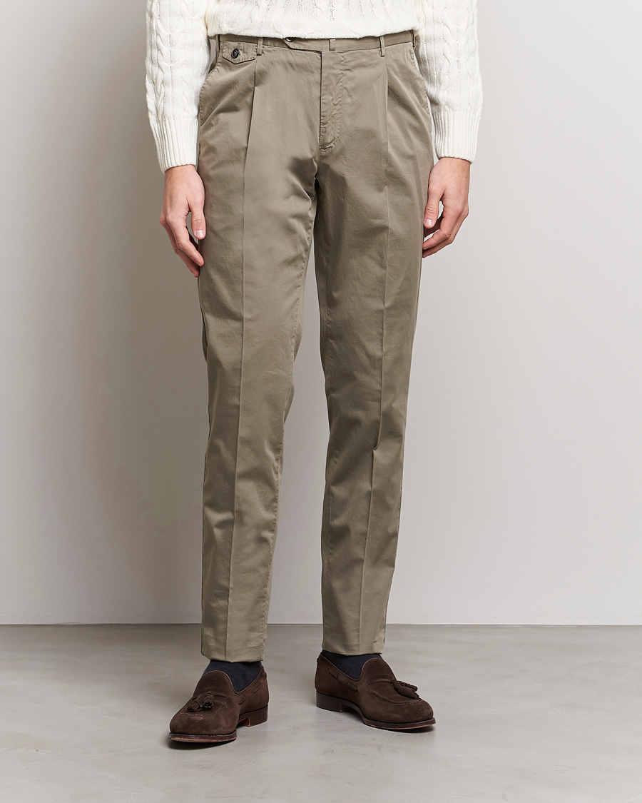 Men | Trousers | PT01 | Gentleman Fit Cotton Stretch Chinos Taupe