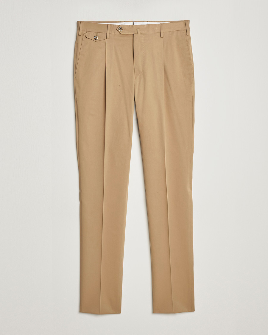 Men | Trousers | PT01 | Gentleman Fit Silkochino Trousers Beige