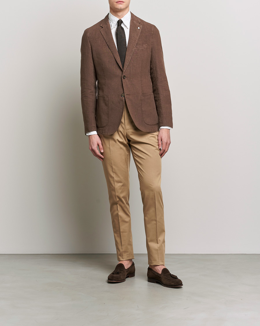 Men | Trousers | PT01 | Gentleman Fit Silkochino Trousers Beige