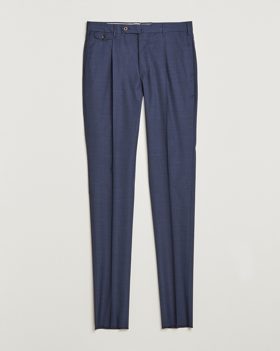 Men | Trousers | PT01 | Gentleman Fit Wool Trousers Dark Blue