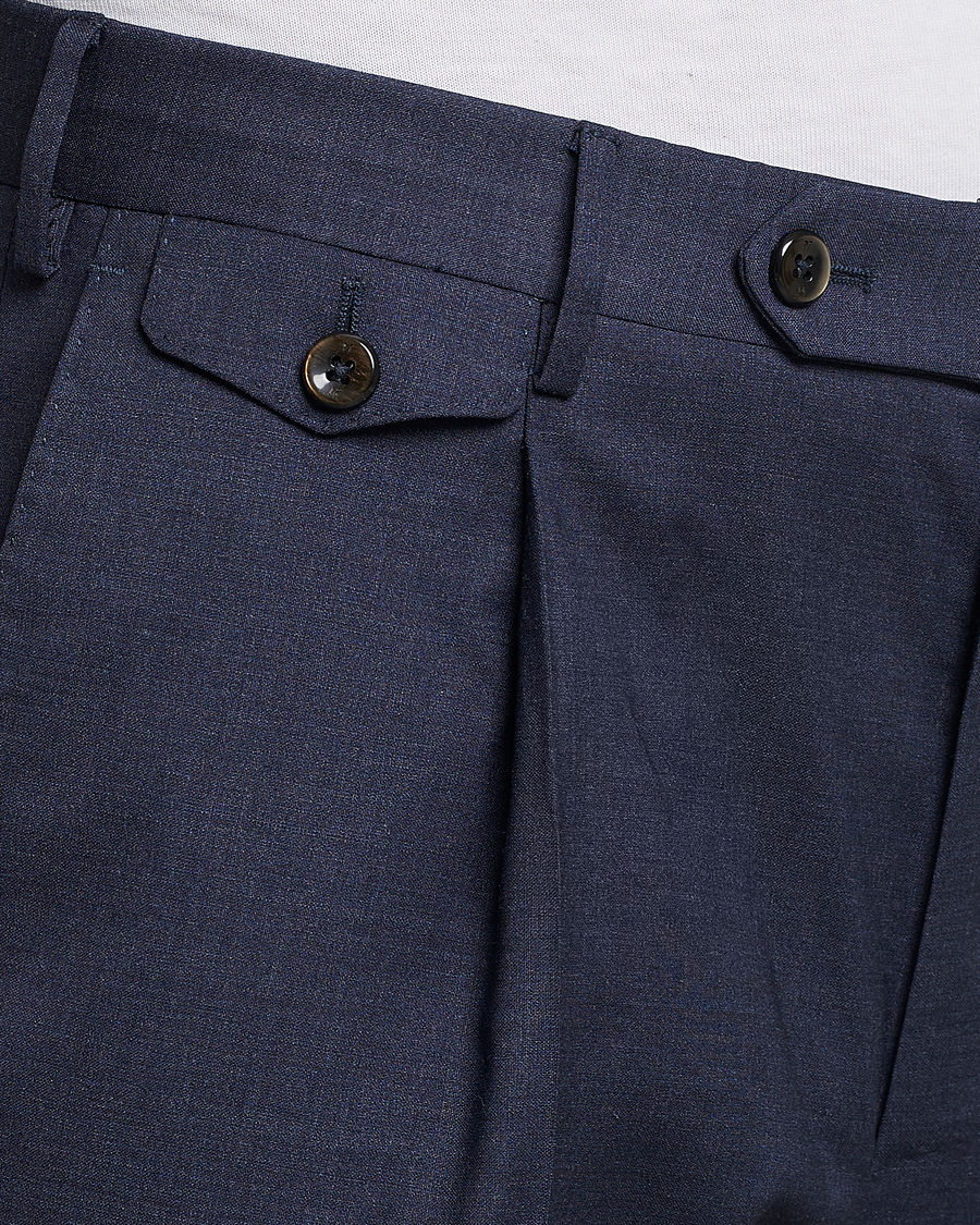 Men | Trousers | PT01 | Gentleman Fit Wool Trousers Dark Blue