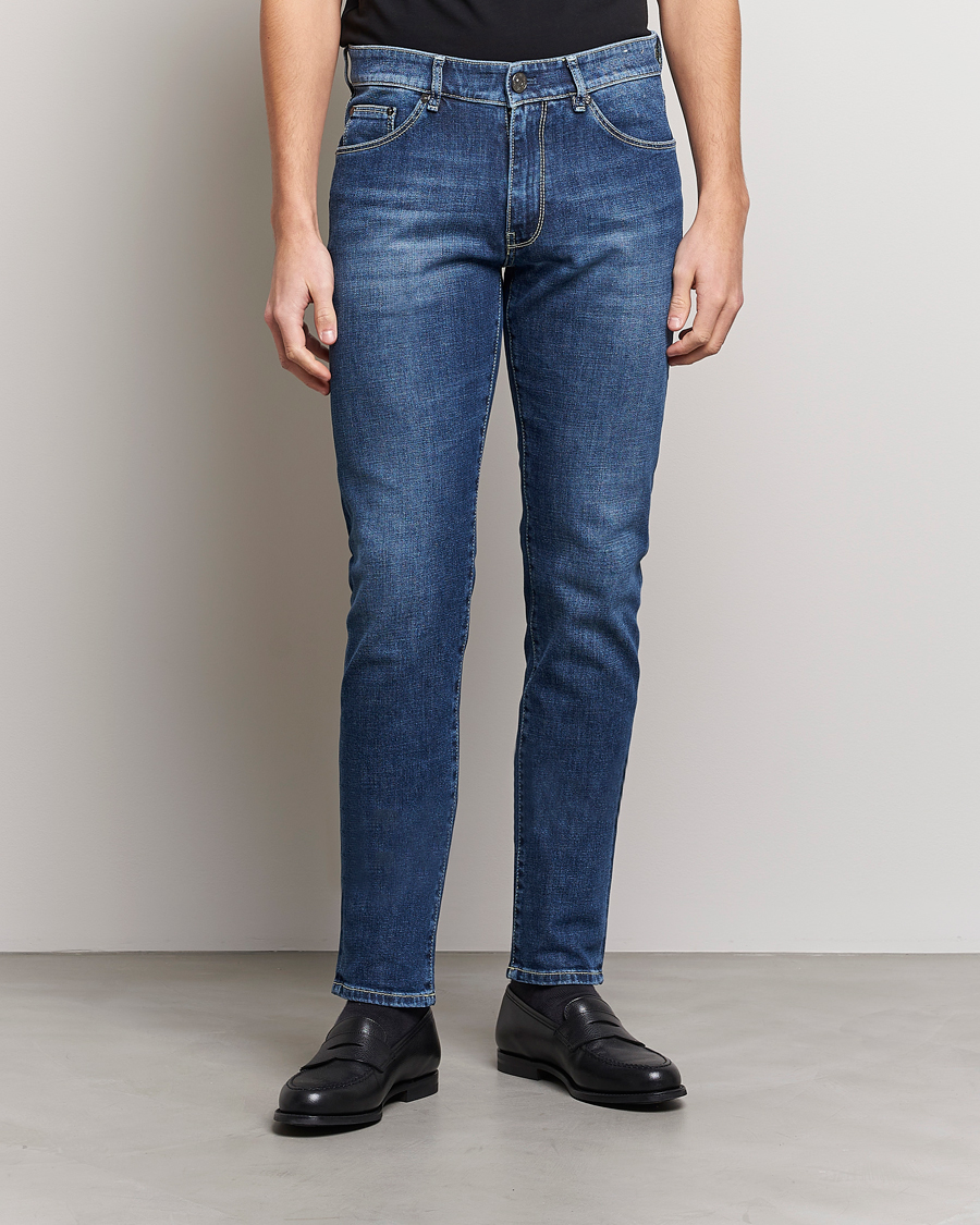 Men |  | PT01 | Slim Fit Stretch Jeans Medium Blue Wash