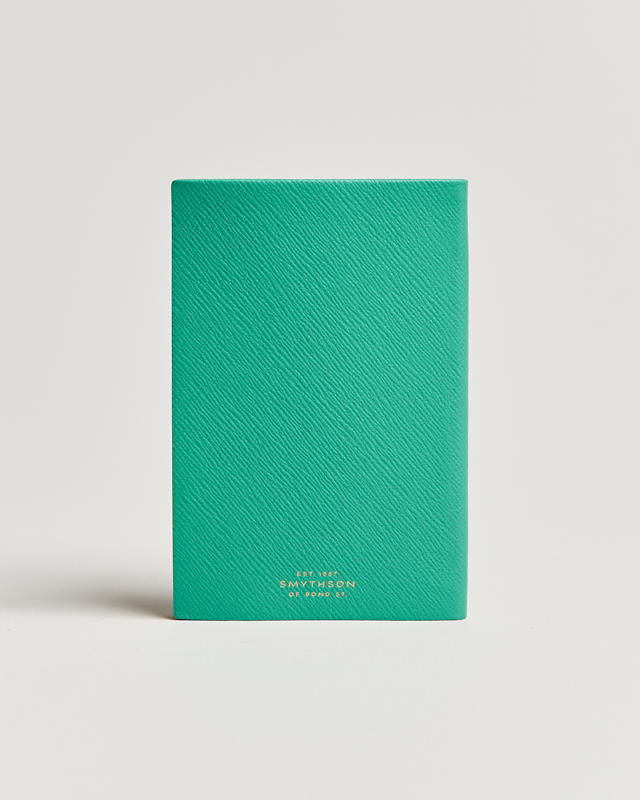 Smythson Chelsea Noteboox Game, Set, Match Jade Green at