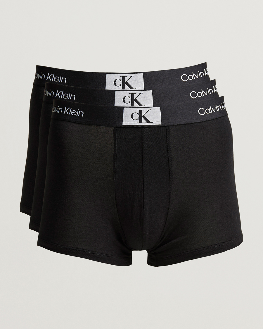 Men | Calvin Klein | Calvin Klein | Cotton Stretch Trunk 3-pack Black