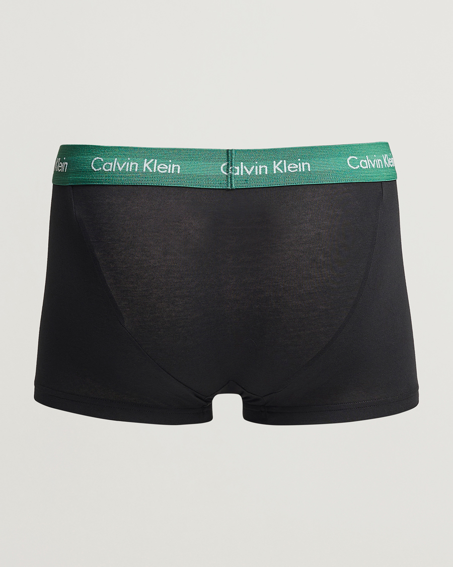 Men | Underwear & Socks | Calvin Klein | Cotton Stretch Trunk 3-Pack Black