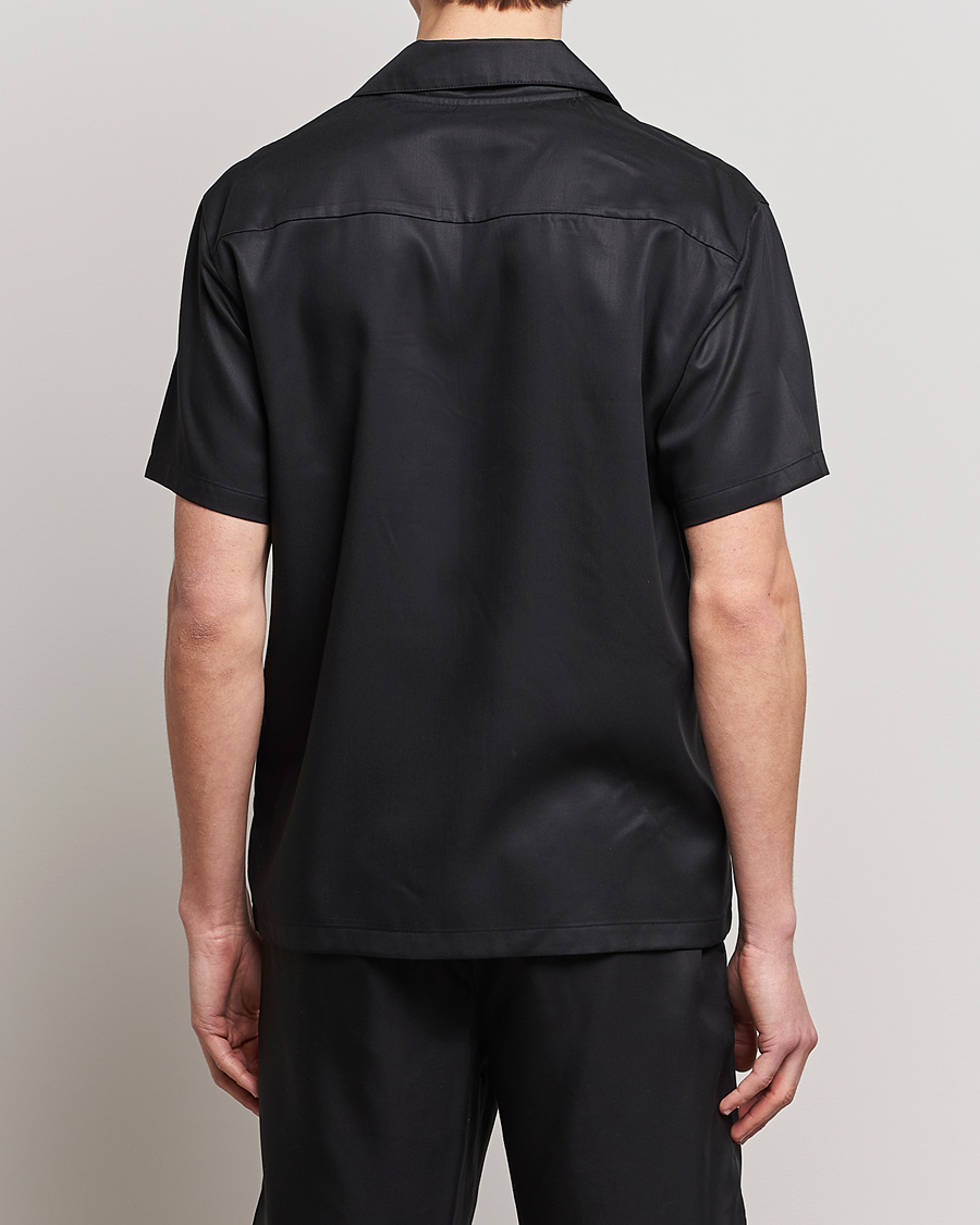 Men | Shirts | Calvin Klein | Lyocell Short Sleeve Loungewear Shirt Black