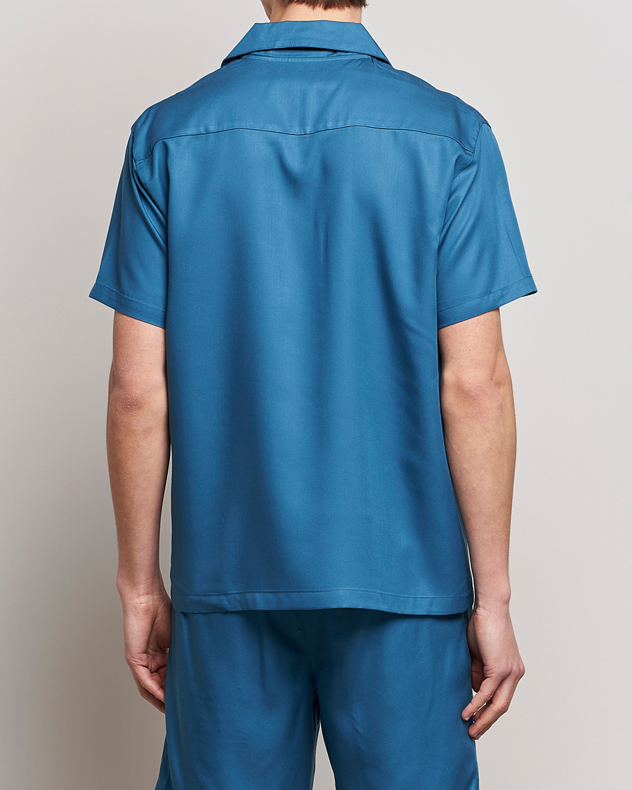 Men | Shirts | Calvin Klein | Lyocell Short Sleeve Loungewear Shirt Midnight