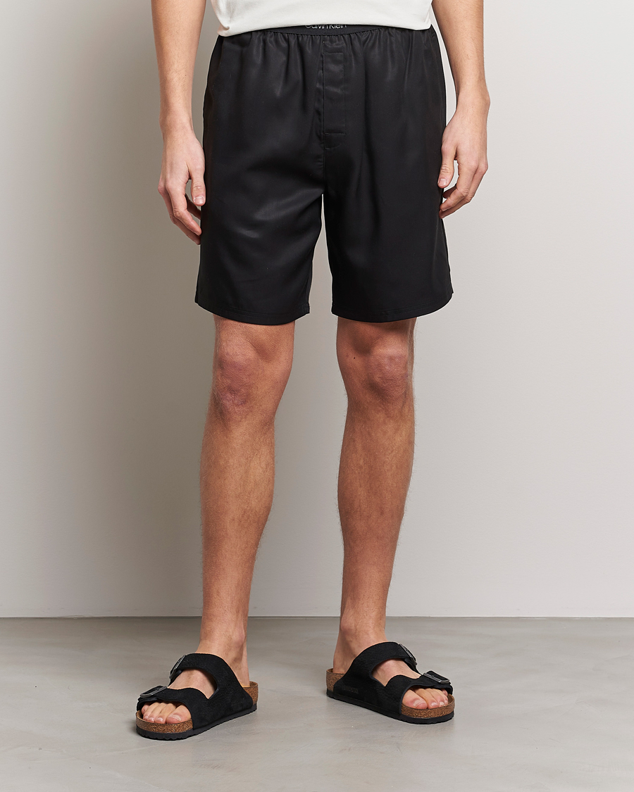 Men | Sweatshorts | Calvin Klein | Lyocell Loungewear Shorts Black