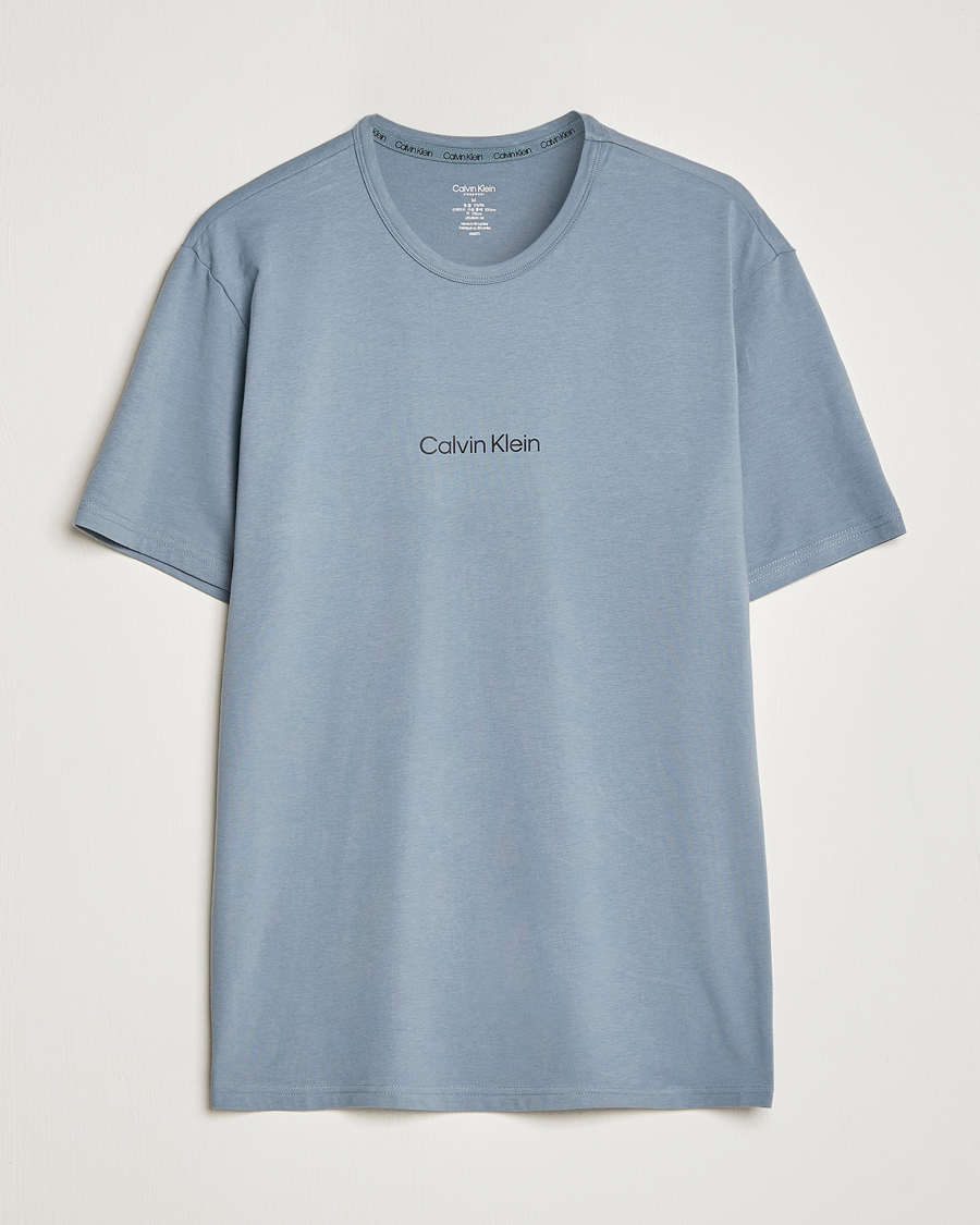 Men | T-Shirts | Calvin Klein | Logo Crew Neck Loungewear T-Shirt Beloved Blue