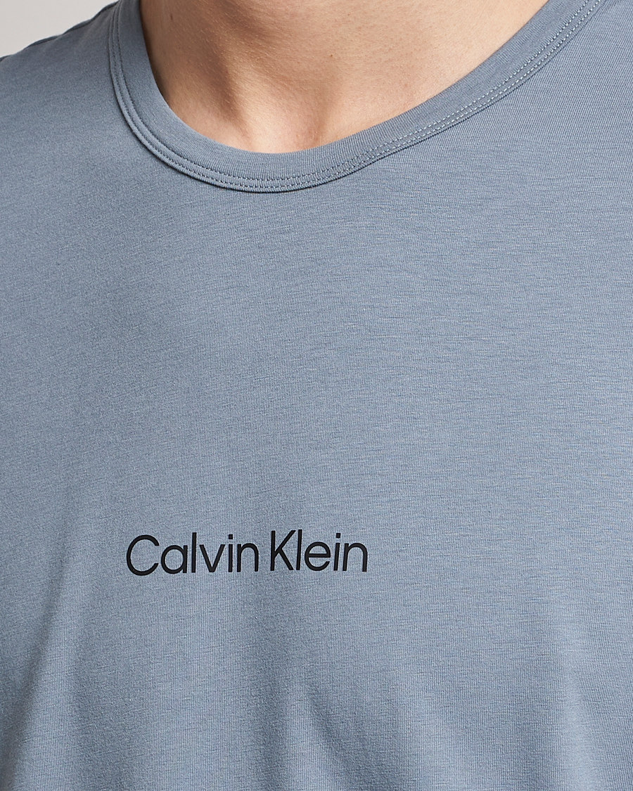 Calvin Klein Logo Crew Neck Loungewear T-Shirt Beloved Blue at 