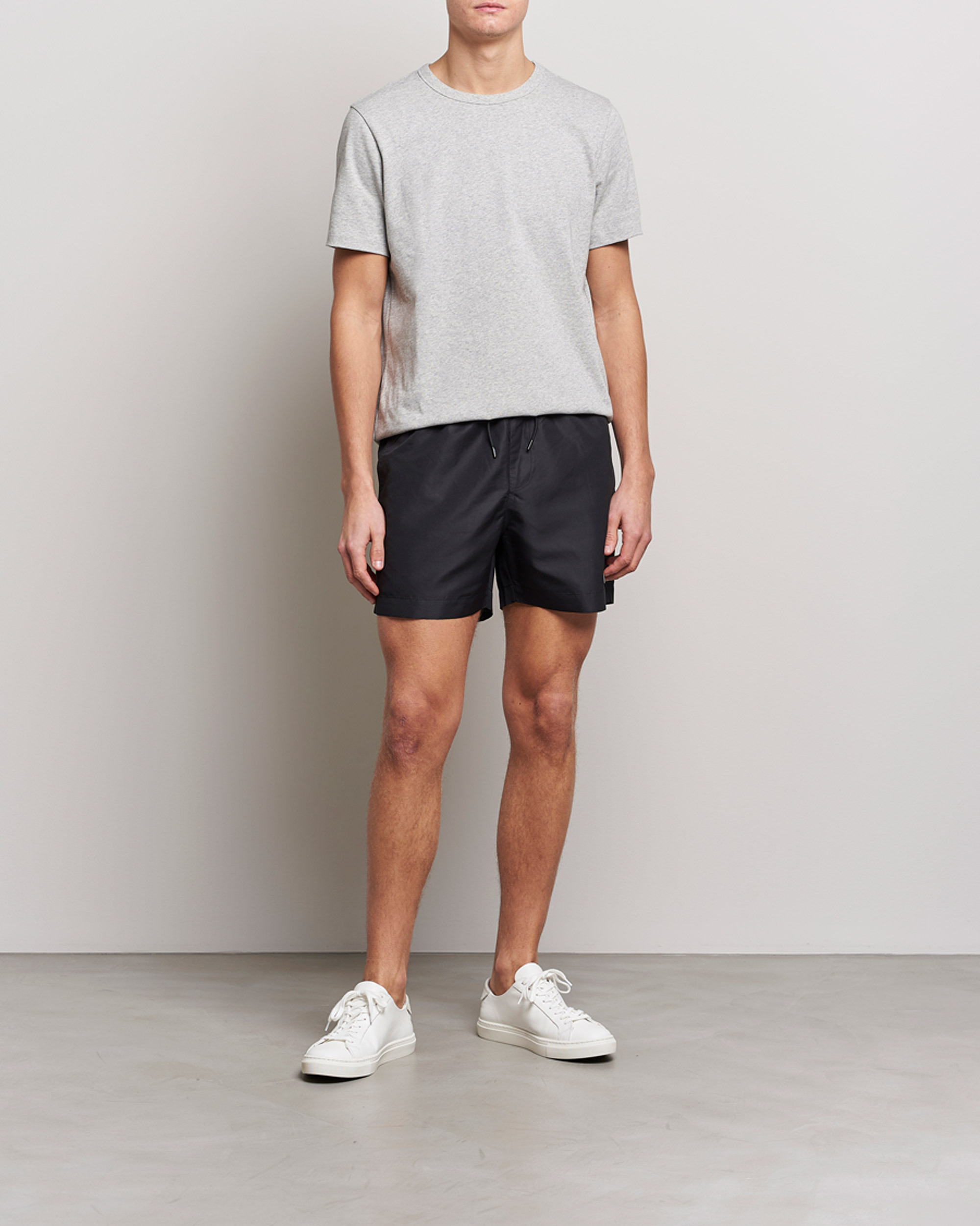 Men | Swimwear | Calvin Klein | Logo Drawstring Swimshorts Black