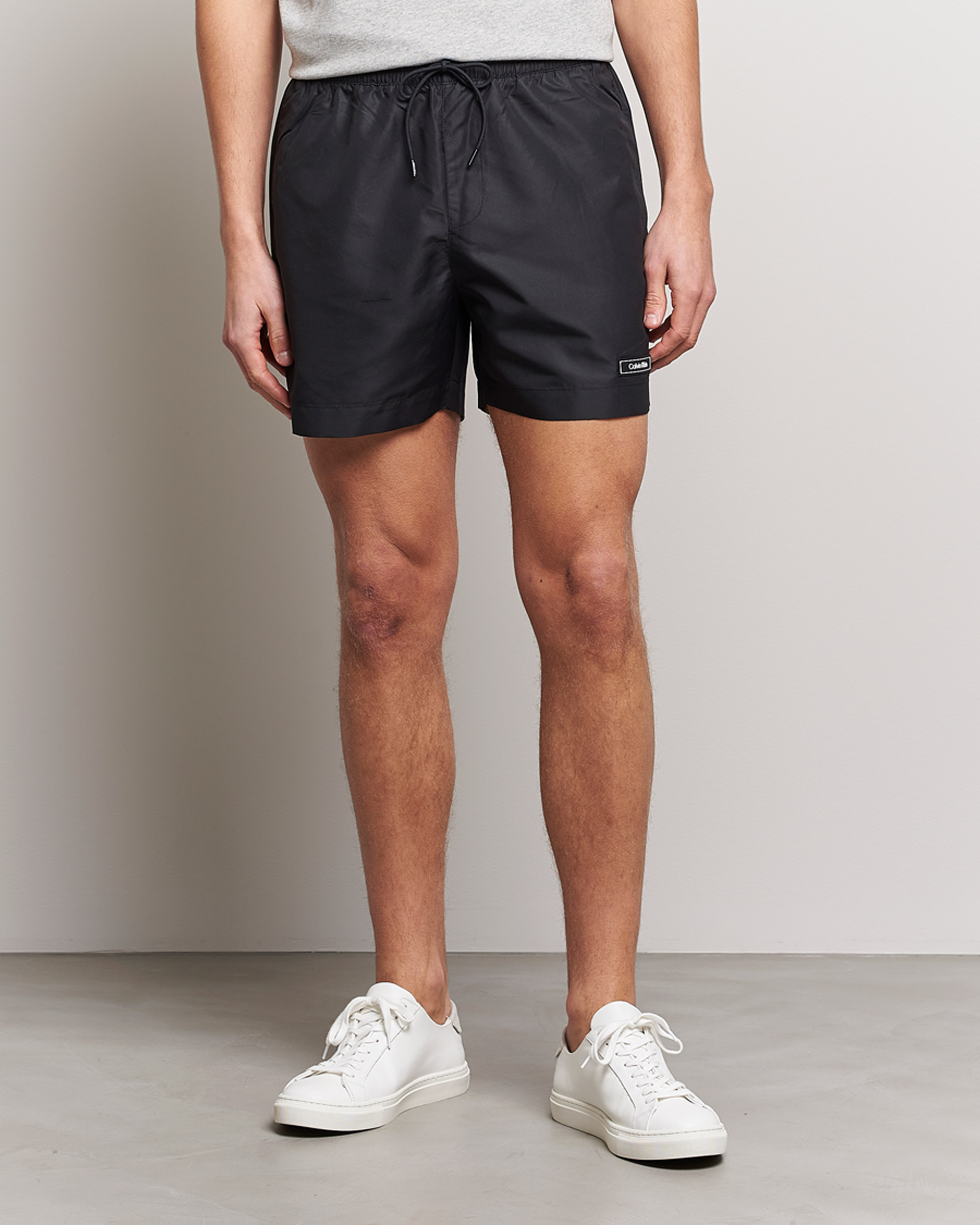 Men | Swimwear | Calvin Klein | Logo Drawstring Swimshorts Black