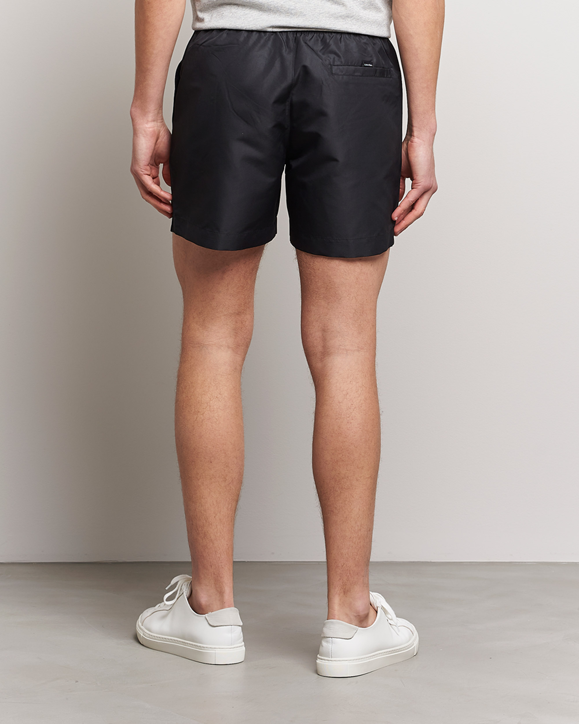 Men | Swimwear | Calvin Klein | Logo Drawstring Swimshorts Black
