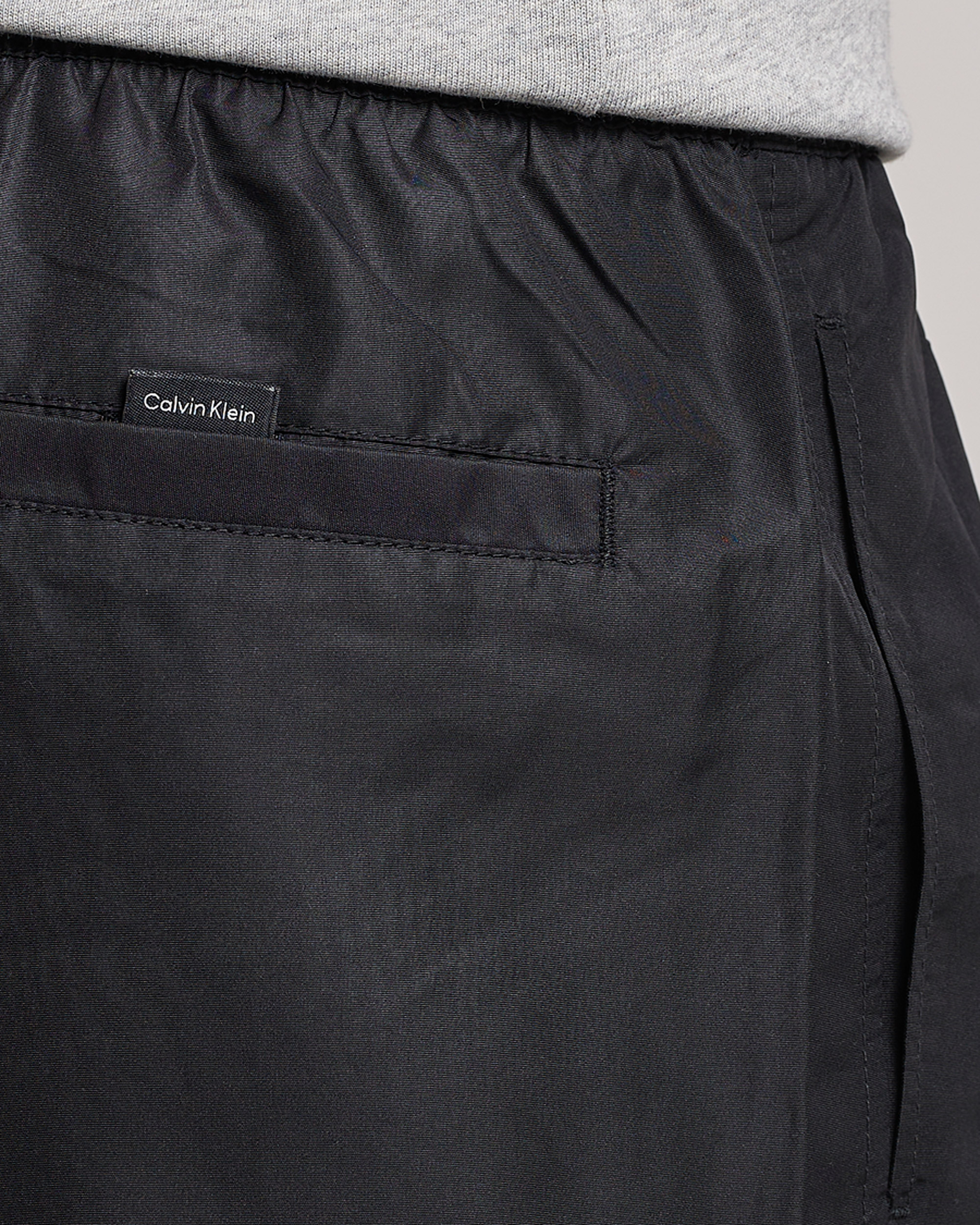 Men | Swimwear | Calvin Klein | Logo Drawstring Swimshorts Black