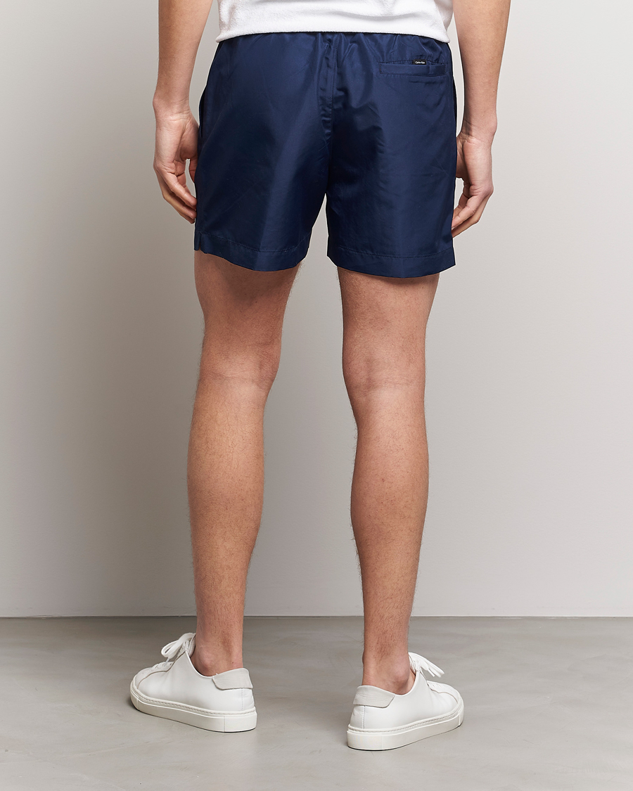 Men | Swimwear | Calvin Klein | Logo Drawstring Swimshorts Navy Iris