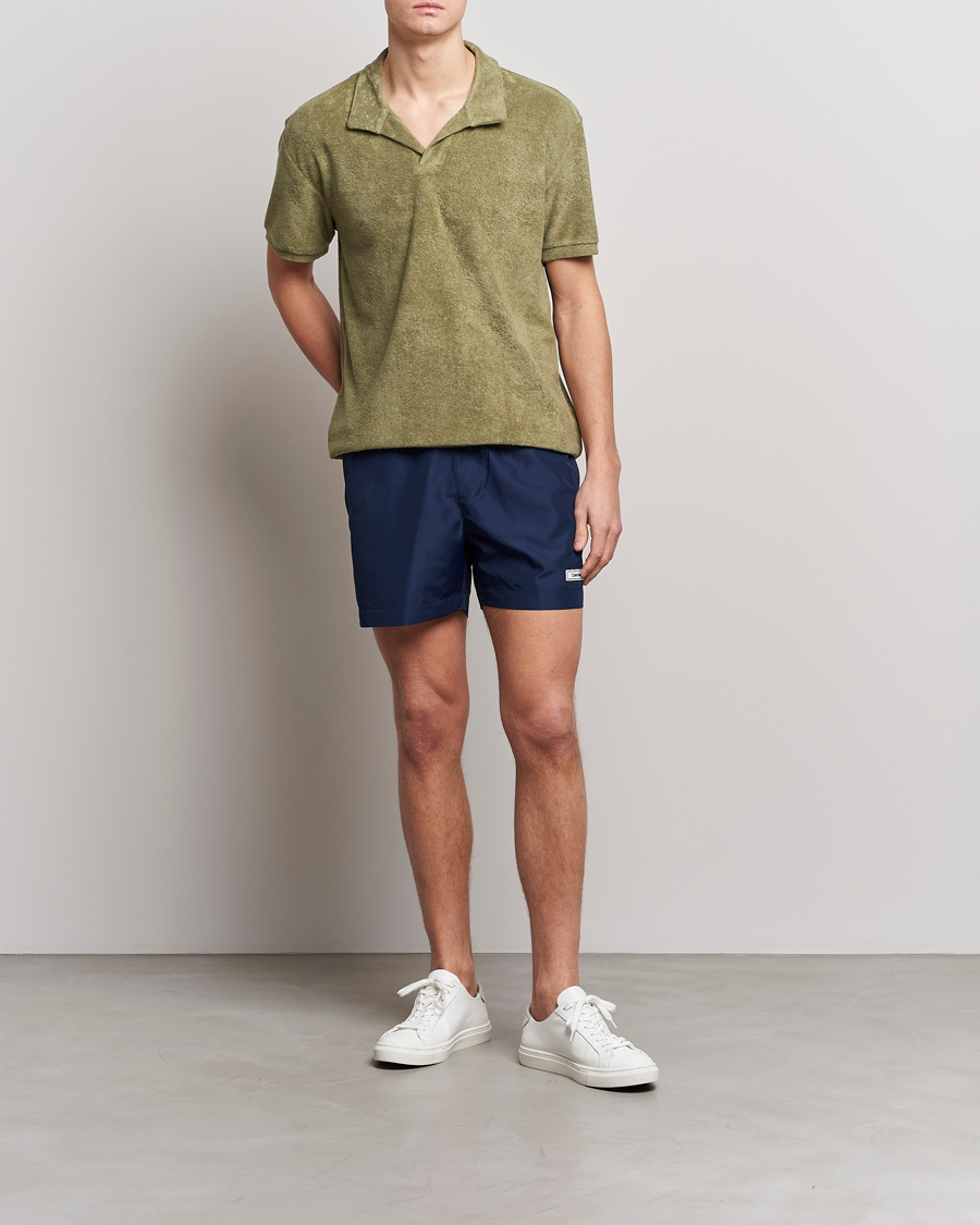 Men | Polo Shirts | Calvin Klein | Terry Polo Delta Green