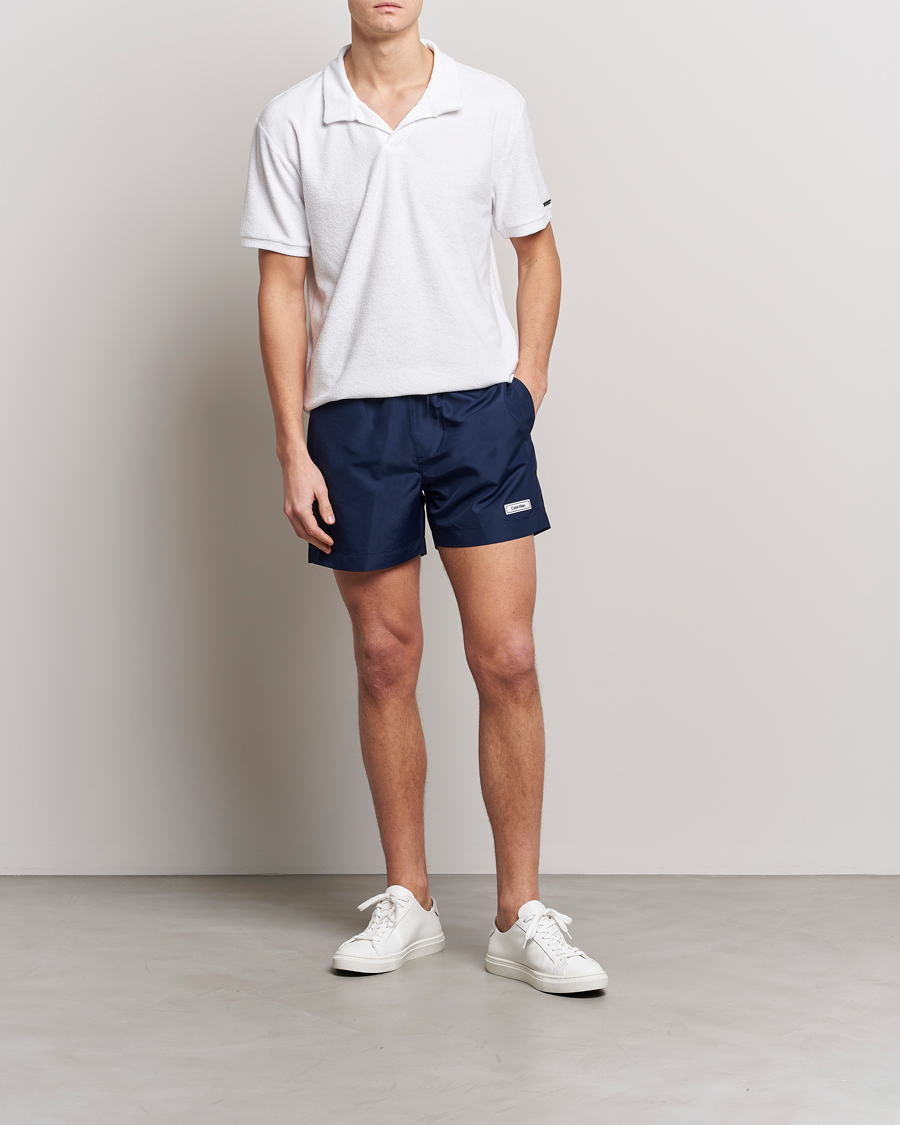 Men | Polo Shirts | Calvin Klein | Terry Polo Classic White