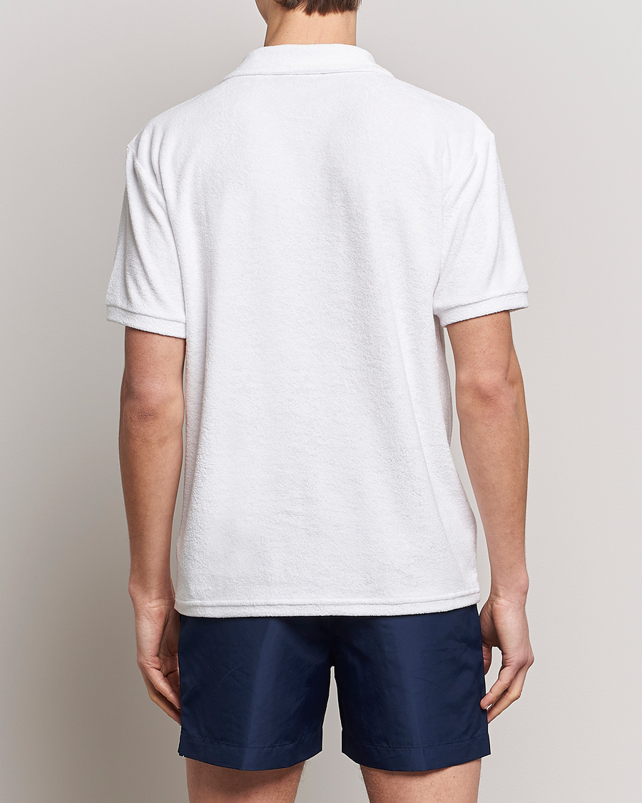 Men | Polo Shirts | Calvin Klein | Terry Polo Classic White