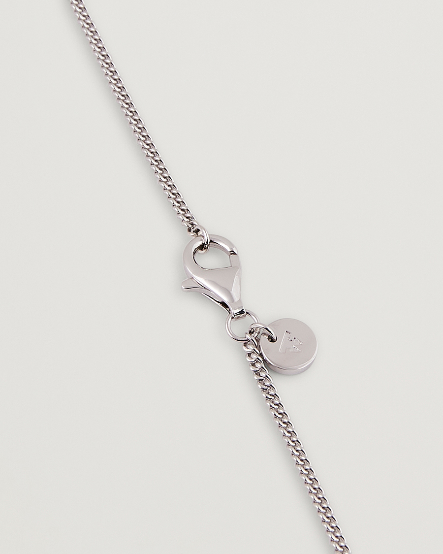 Men | Tom Wood Mined Cube Pendant Necklace Silver/Black | Tom Wood | Mined Cube Pendant Necklace Silver/Black