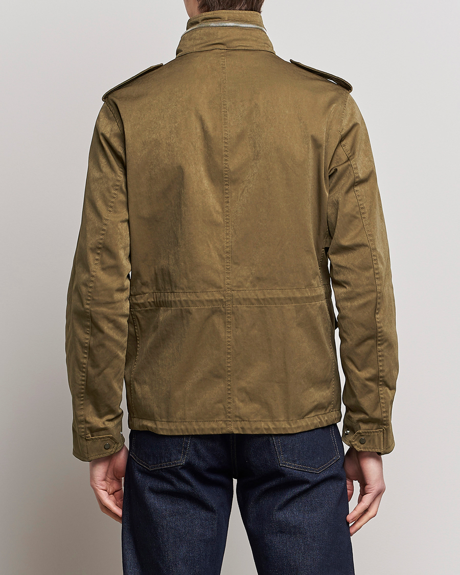 Men | Coats & Jackets | Ten c | 9 oz OJJ Piece Dyed Short Field Jacket Olive