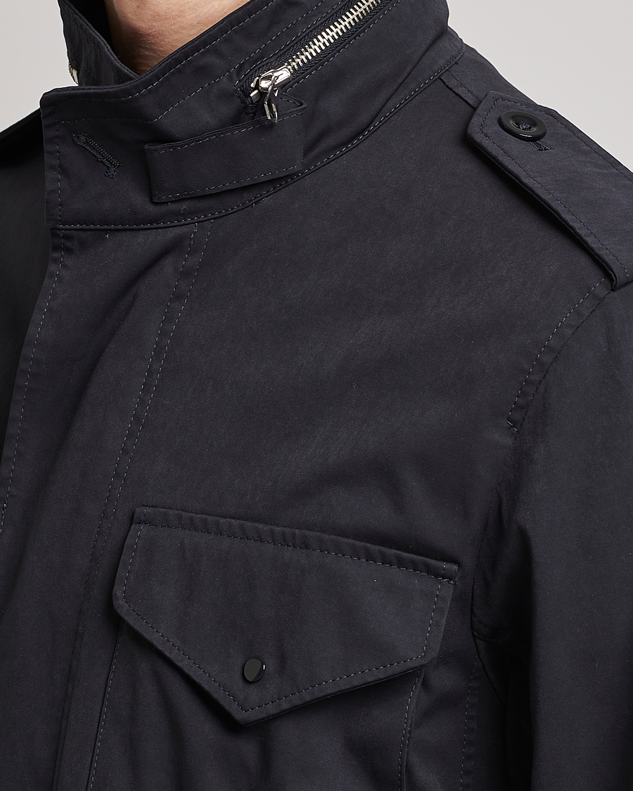Men | Coats & Jackets | Ten c | 9 oz OJJ Piece Dyed Short Field Jacket Navy