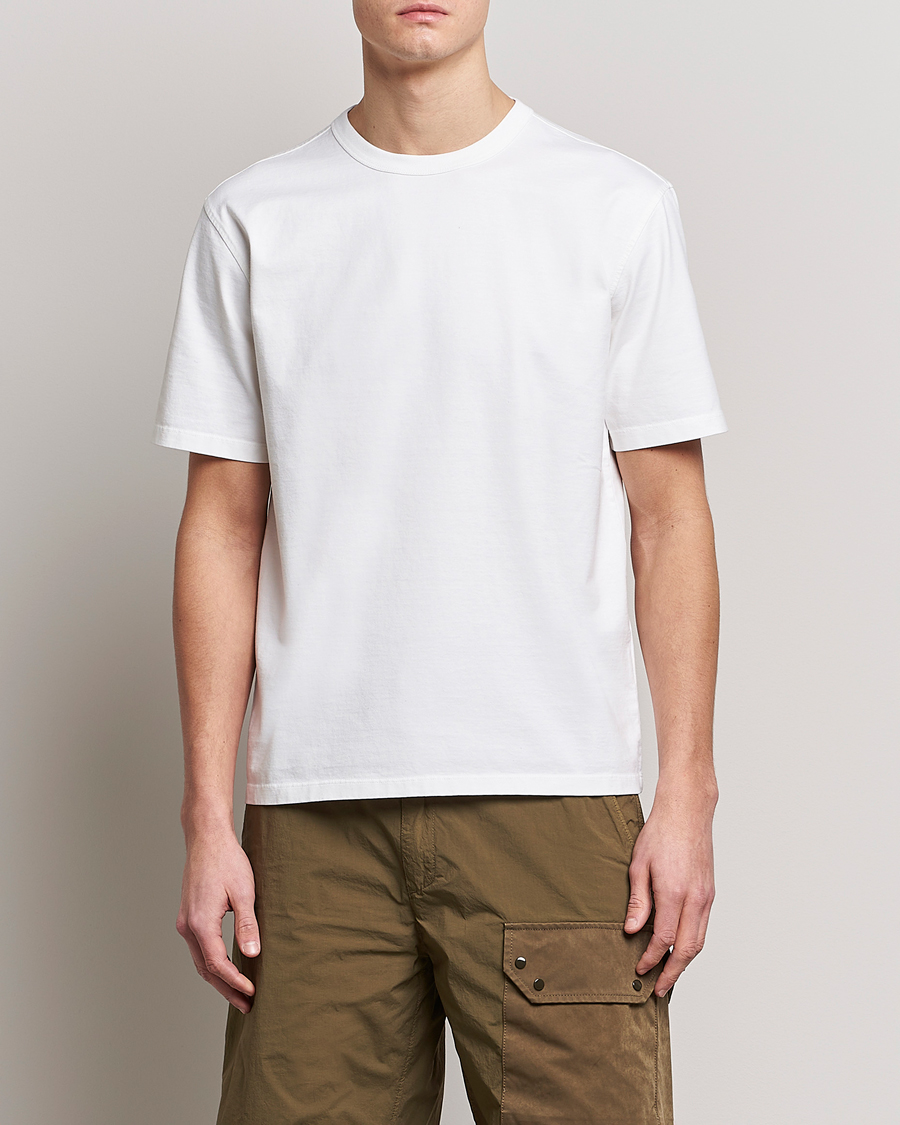 Men | T-Shirts | Ten c | Garment Dyed Cotton Jersey T-Shirt White