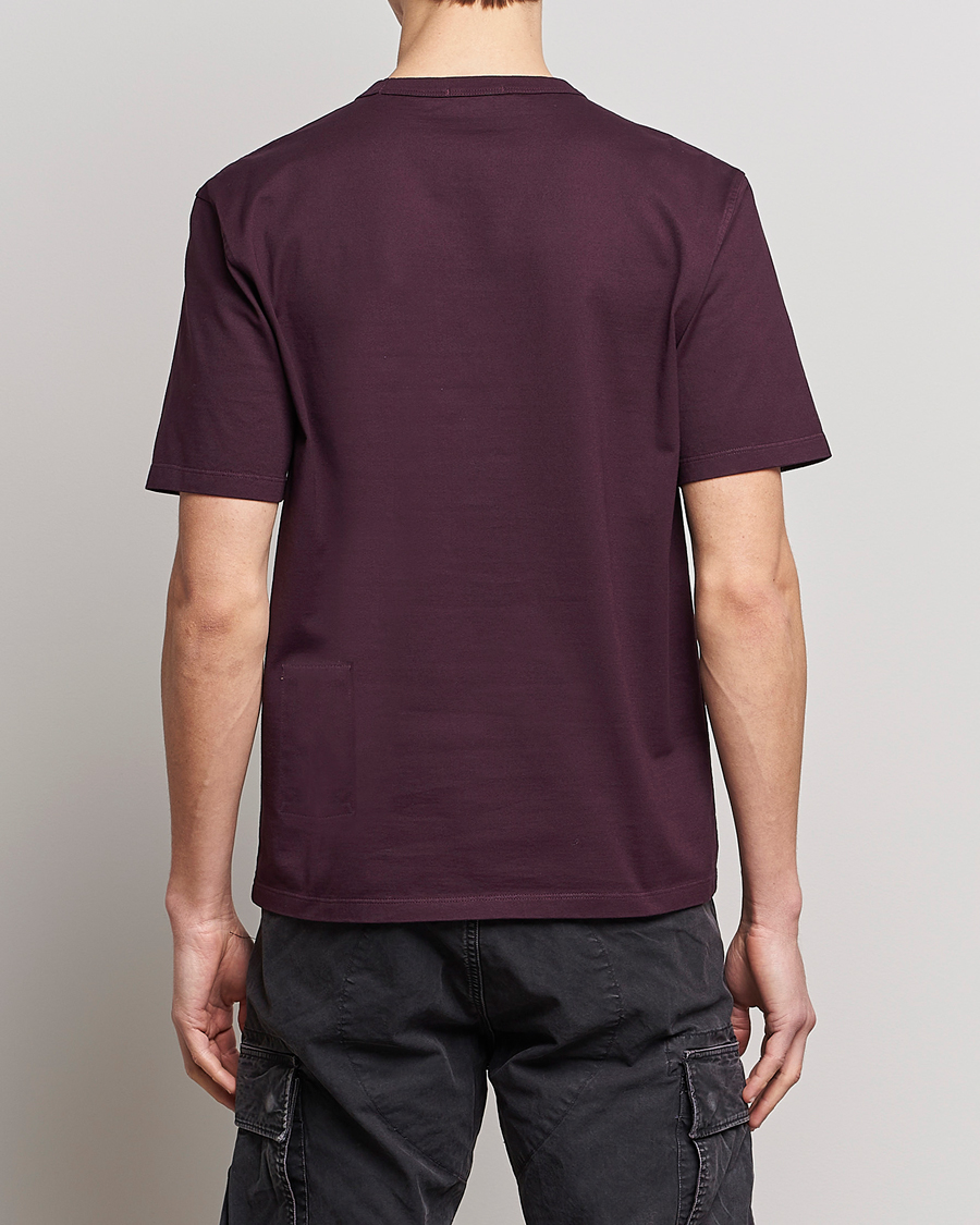 Men | T-Shirts | Ten c | Garment Dyed Cotton Jersey T-Shirt Blackberry