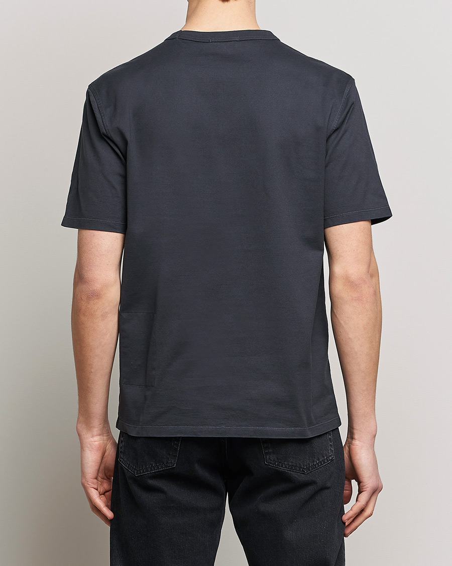 Men | T-Shirts | Ten c | Garment Dyed Cotton Jersey T-Shirt Blue Grey
