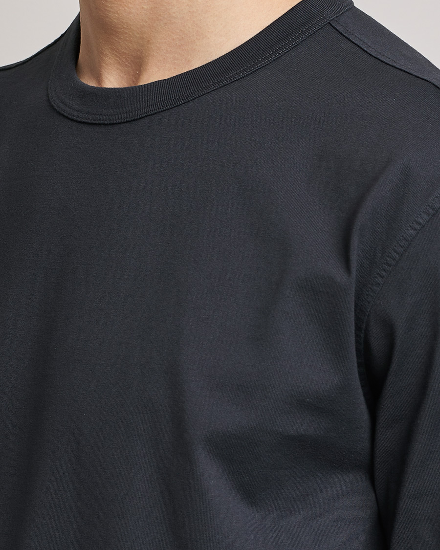 Men | T-Shirts | Ten c | Garment Dyed Cotton Jersey T-Shirt Blue Grey