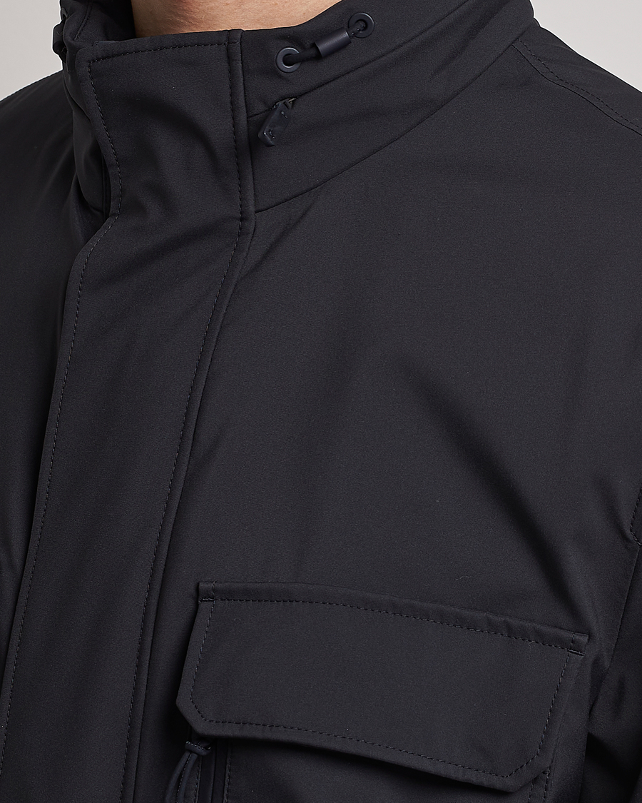 Men | Coats & Jackets | Zegna | Water Repellent Nylon Field Jacket Navy