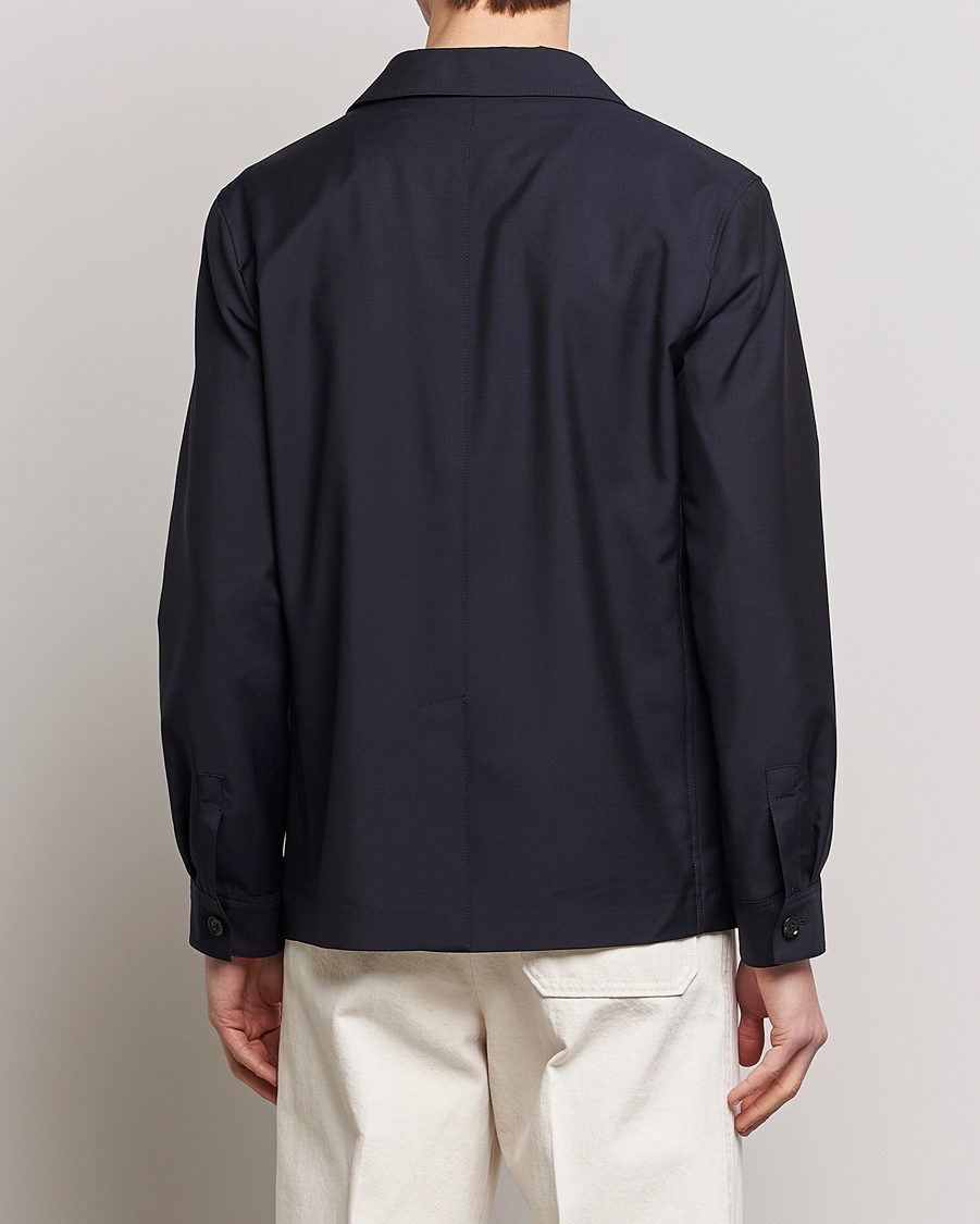 Men | Coats & Jackets | Zegna | Wool/Mohair Chore Jacket Navy