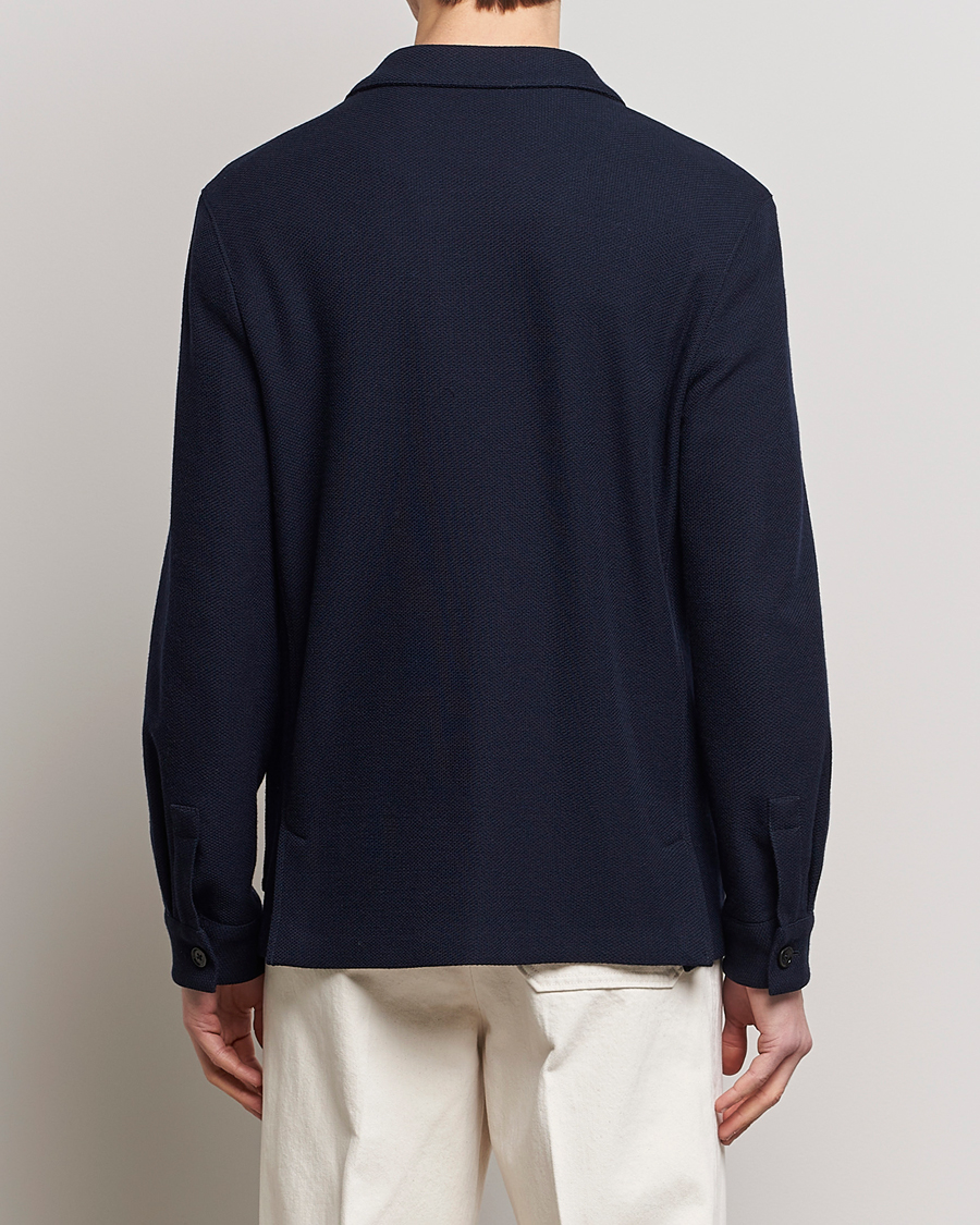 Men | Coats & Jackets | Zegna | Wool Jersey Chore Jacket Navy