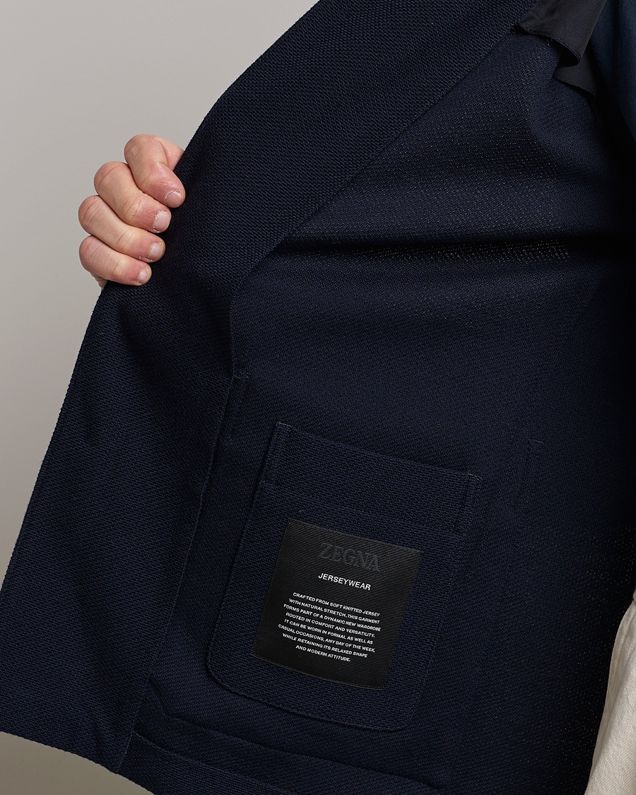 Men | Coats & Jackets | Zegna | Wool Jersey Chore Jacket Navy