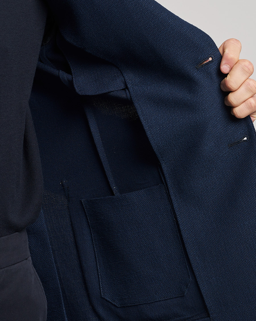 Men | Blazers | Zegna | Cotton/Linen Informale Blazer Navy