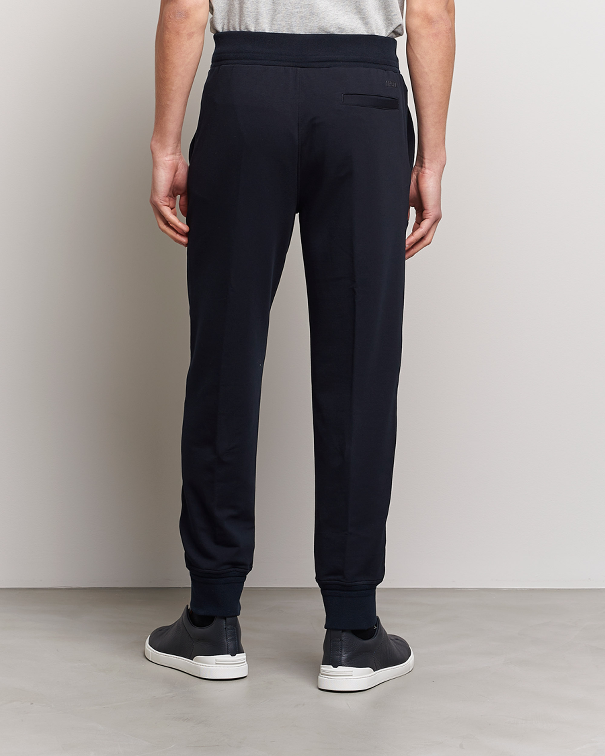 Men | Trousers | Zegna | Cotton Stretch Joggers Navy